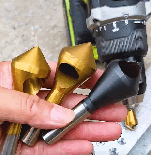 6PCS 6/8/9/12/16/19mm Hss Countersink Boring Drill Bit Set for Wood Metal Quick Change Drill Bit Tool Hex Chamfer Drill Tool Set