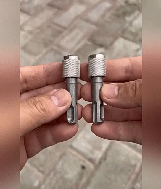 3Pcs Electric Hammer Conversion Connecting Rod Sleeve SDS Round Shank to Hexagon Converter Impact Drill Head Adapter Tool