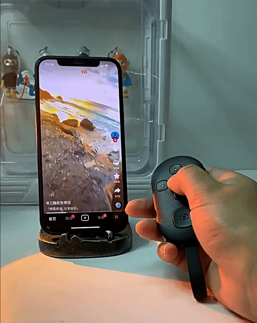 Mobile Phone Bluetooth Controller Wireless Bluetooth Mobile Selfie Lazy Instant Music Video Remote Control For iPhone Android