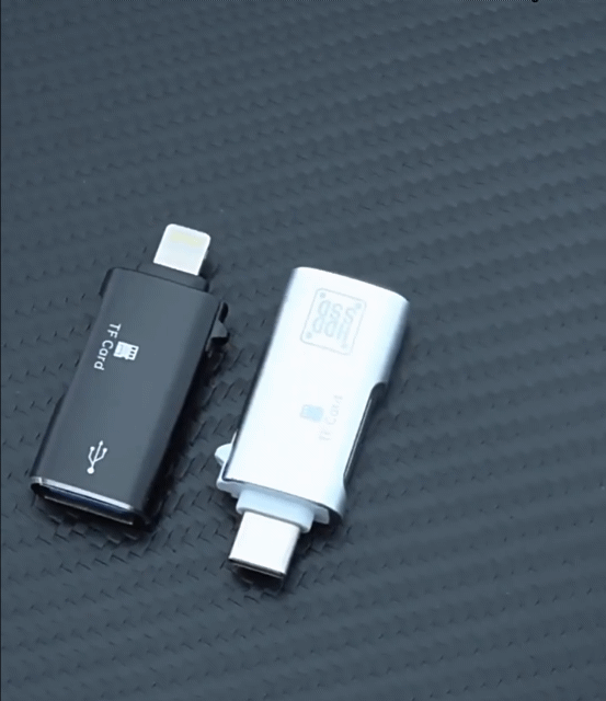 2-in-1 Cell Phone TF Card USB Flash Drive Reader OTG Adapter 3.0 USB iPhone Type C Interface
