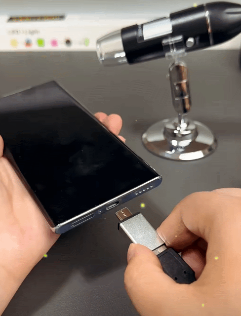 1600X 3 in 1 1080P Digital Microscope Camera Endoscopic Portable Electronic Microscope For Soldering LED Magnifier Type-C USB Charge Magnifier