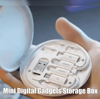 Data Cable Digital Storage Box 60W Fast Charge Multi-function Data Cable Bracket Storage Box
