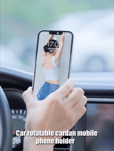 Magnetic Car Phone Mounts Holder 720 ° Rotary Folding Phone Holder Air Outlet Phone Bracket Fits MagSafe Cases