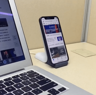 Phone Desktop Charging Stand Desk Cable Charger Holder for IPhone Samsung iPad Android Data Line Protection Type C Lighting USB White