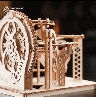 3D Wooden Puzzles DIY Marble Run Tabletop Decoration Craft Popular Toys Building Block Kit Model Birthday Gifts For Teens Adult