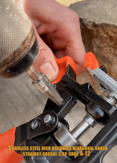 1PC Stainless Steel Cobalt High Hardness Hexagonal Shank Straight Groove M35 Step Drill 4-12/4-20mm(9-Steps) Drill