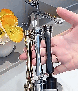 Universal 1440°  Rotation Robotic Arm Swivel Rotating Copper Faucet Extender Aerator Kitchen Sink Faucet Extender 2 Water Flow Mode