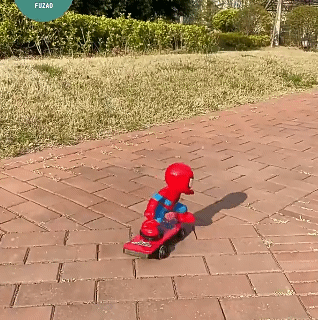 New Spiderman Automatic Flip Rotation Skateboard Acousto-Optic Car Electric Music Toy Stunt Scooters Gift Anime