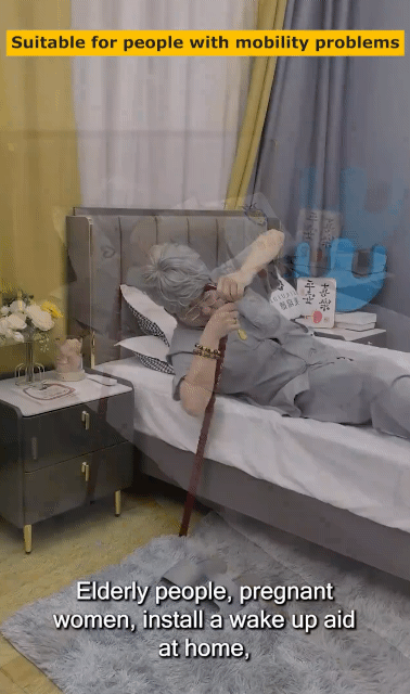 Bed Rails for Elderly Pregnant Adults Safety Bed Assist Rail Bedside Handrail Railing Fall Prevention Guard & Storage Pocket