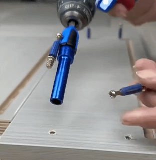 3 in 1 Sleeve Furniture Connector Screw with Magnetic Screw Socket Screwdriver Tool for Quick Installation