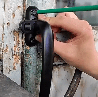 Casement Window Lock New Universal Door Handle Lock Portable Wheel Handle Hardware Furniture Supplies Home Accessories