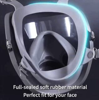 15Pcs Set Full Face Protection Anti-Fog 6800 Gas Mask Industrial Painting Spraying Respirator Safety Work Filter Dust Proof Full Face Formaldehyde Protection