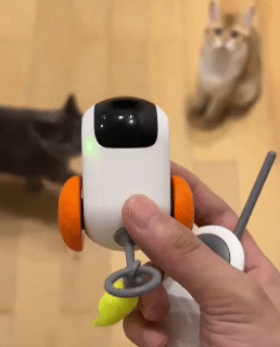 Turbo Tail Cat Toy Three Modes Interactive Electronic Smart Cat Toy Remote Control Rechargeable