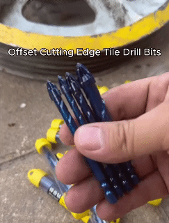 5Pcs 6mm-14mm Offset Cutting Edge Tile Drill Bits &nbsp;Dry Ceramic Tile Glass Marble Concrete Ultra Hard Electric Drill Bit