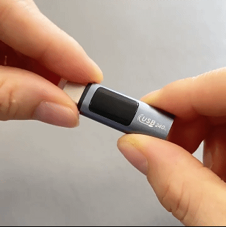 LED Real-time Power Monitoring Display PD240W USB Type C to C OTG Adapter 5A Fast Charging Converter 480Mbps Data Transmission