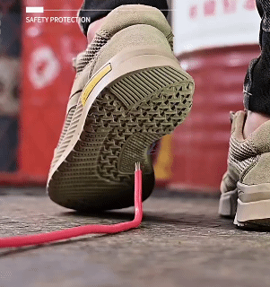 Work Safety Cowhide Shoes 6kv Insulated Shoes Anti-smash Anti-puncture Safety Shoes Rubber Sole Breathable Welding Shoes Casual Sneakers