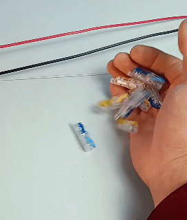 20Pcs Wire Stripping Free T-Type Quick Terminal Block