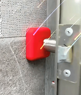 2Pcs Door Stoppers Wall Protection Safety Shock Absorber Door Handle Bumpers Self Adhesive Round SquareWall Protectors