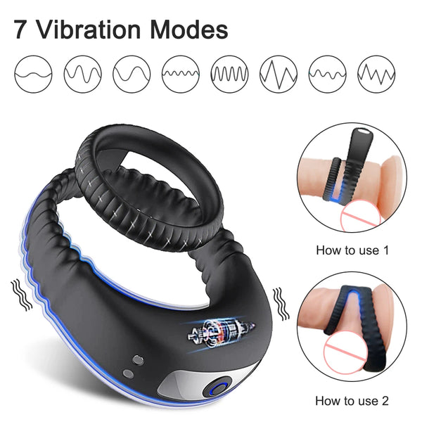 Men's Vibrators Erection Rings Penis Delayed Rjaculation Ring