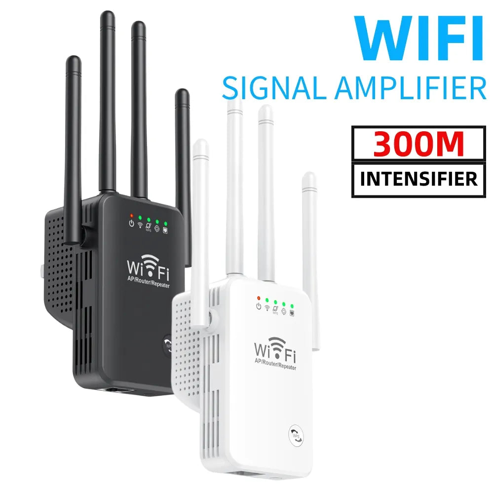 300Mbps 4 Antenna Wireless WiFi Repeater Router Wifi Booster 2.4G Wifi Long Range Extender WiFi Signal Amplifier