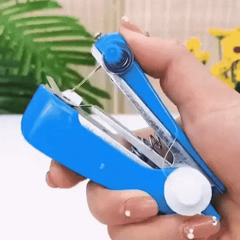 Portable Mini Manual Sewing Machine Simple Operation Sewing Tools Sewing Cloth Mask Fabric Handy Needlework Tool