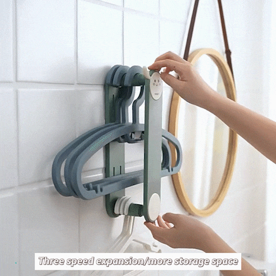 Cute Elk Fun Clothes Hanger Rack Punch-Free And Anti-Shifting