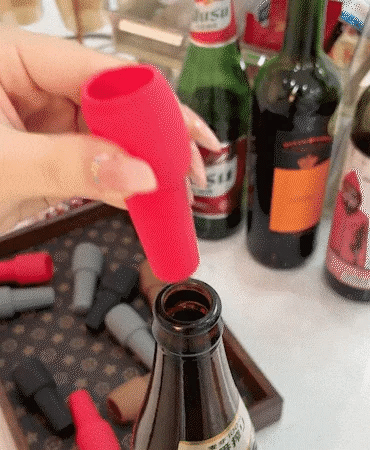 5Pcs Reusable Sparkling Wine Bottle Stopper