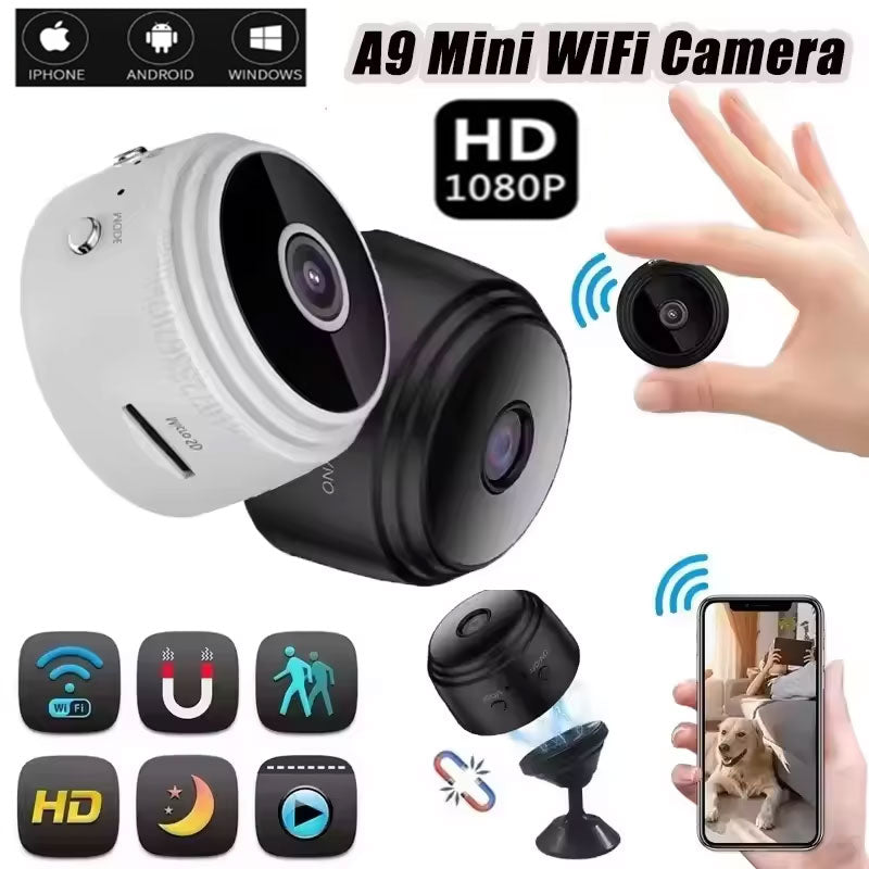 HD 1080P A9 Mini Camera WiFi Wireless P2P Camera Monitoring Security Protection Remote Monitor Camcorders Video Surveillance Smart Home