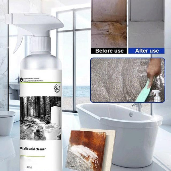 Multi-Purpose Oxalic Acid Stain Removal Cleaning Spray 300ml Oxalic Acid Cleaner Toilet Bathroom Tile Cleaning Agent
