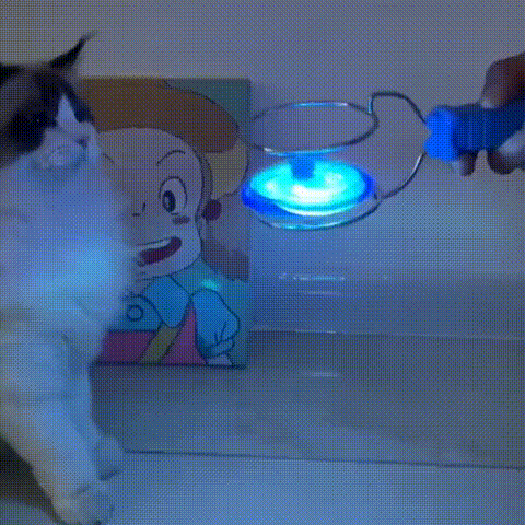 LED Magic Magnetic Orbit Spinning Top Toy Creative Hand Cranked Color Luminous Spinning Toys For Gifts