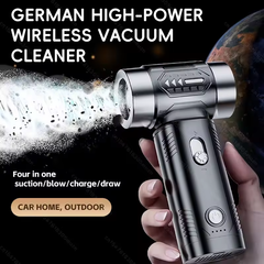 4500KPa 4-in-1 Multi-Function Handheld Blower Vacuum 100,000 RPM Powerful Turbine Fan Performs Vacuuming, Dust Blowing, Inflation, and Suction in One Device