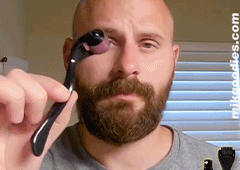 Naturally harmless Beard Growth Roller Set Beard Growth Kit Men Beard Growth Essence Nourishing Enhancer Beard Oil Spray Beard