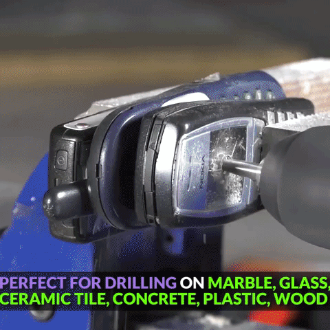 8PCS Multifunctional Glass Metal Drill Bit Ceramic Tile Triangle Diamond Drill Set Boxed Concrete Brick Wood Punching Hole Saw Drill