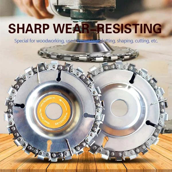 22 teeth Grinding Machine Woodworking Disc Grooving Machine Chains Disc Wood Carving for Angle Grinder woodworking chainsaw Cutting Blade