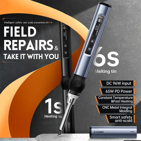 65W Smart Wireless Electric Soldering Iron Kit Adjustable Constant Temperature Fast Heat Portable Soldering Iron Tips Repair Tools
