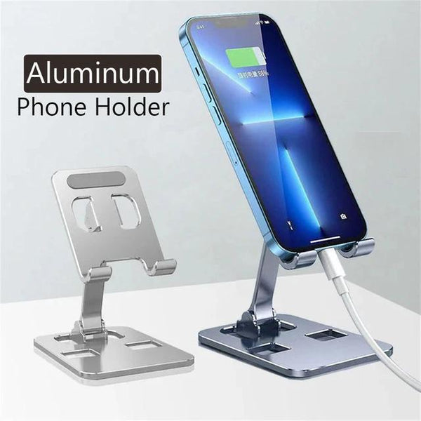 Universal Aluminum Alloy Foldable Desk Phone Holder Mount Stand