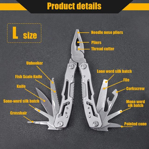 13 IN 1 Multi-tool Pocket Knife Pliers Folding Pliers Mini Portable Folding Pliers Folding Blade Knife