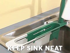 Telescopic Kitchen Sink Rack Universal pool retractable sink drain rack multifunctional storage rack