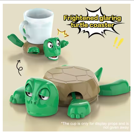 Funny Turtle Coaster Creative Cup Pad Tea Coffee Mug Drinks Holder Tableware Decorative Printed Ornament Home Decor