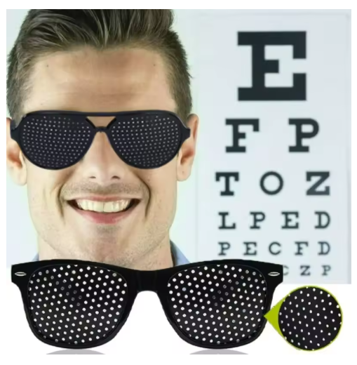 Anti-myopia Hyperopia Astigmatism Glasses Vision Correction Fatigue Pin Hole Glasses With Holes For Men Women Eyesight Improvement Eyewear