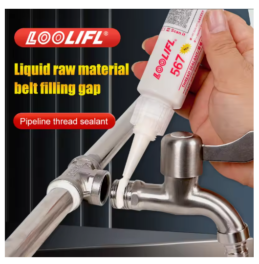 250ml Pipe Thread Sealant Anaerobic Sealing Adhesive Flat Metal Fitting Glue Alternative To Sealing Tape Paste