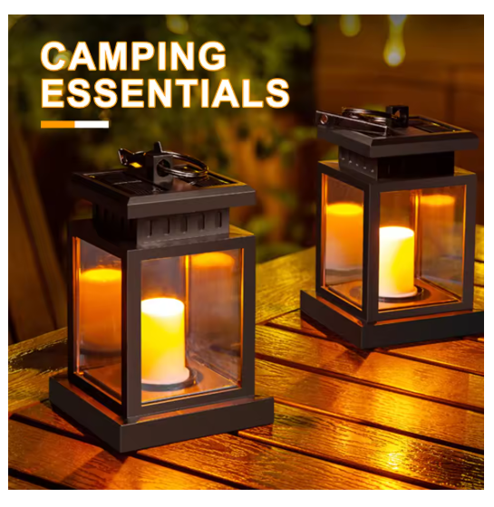 Outdoor Solar Candle Garden Lights Ambient Candlelight Garden Decorative Lights