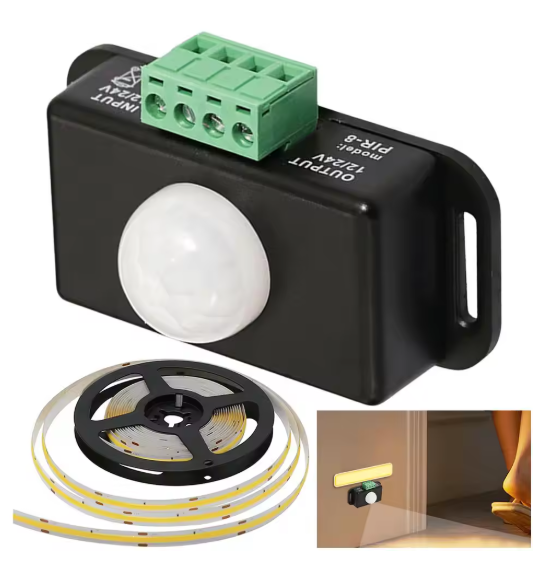 DC 12V 24V 6A Infrared PIR Motion Sensor Detector Switch Automatic Infrared PIR Motion Sensor Switch for LED Strip Light Lamp