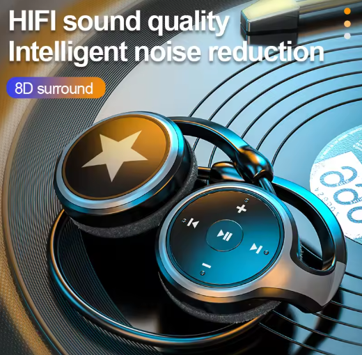 New Sport Wireless Headphones Bluetooth MP3 Player Headsets FM Radio On-Ear Comfort TF Card Slot Sport Wireless Earphones with Microphones