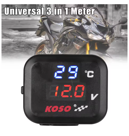 Universal Motorcycle Meter Indicator Temperature Marker for HONDA SUZUKI Accessorie USB Phone Charger