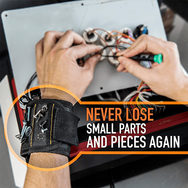 Magnetic wrist multi-function hardware nails screw adsorption magnet bowl guard belt
