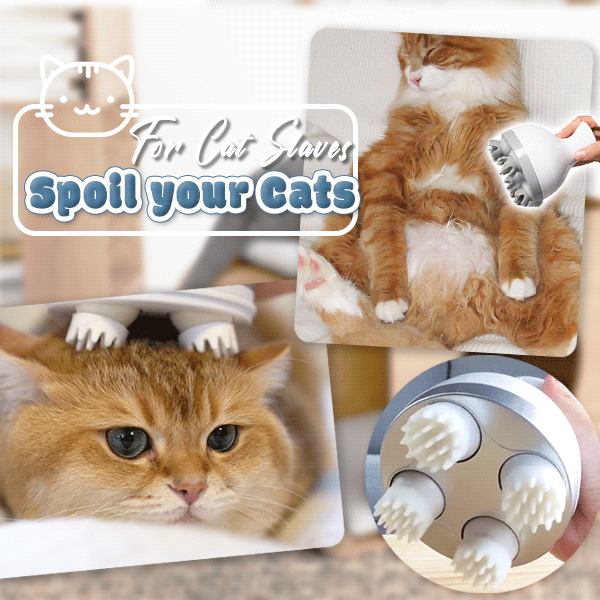 Smart Electric Cat Pet Head Massager Wireless Automatic Pets Massager