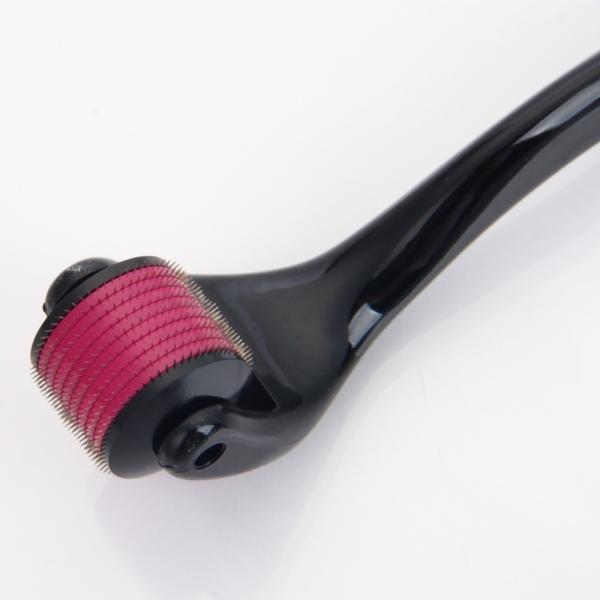 0.25mm 360 Degrees Rotation Facial Caring 540-Pin Microneedle Roller Purple & Black - stringsmall