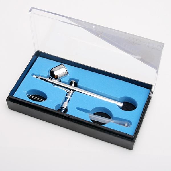 0.2mm Spray Pen Sprayer Airbrush Nail Art Paint Kit Silver
