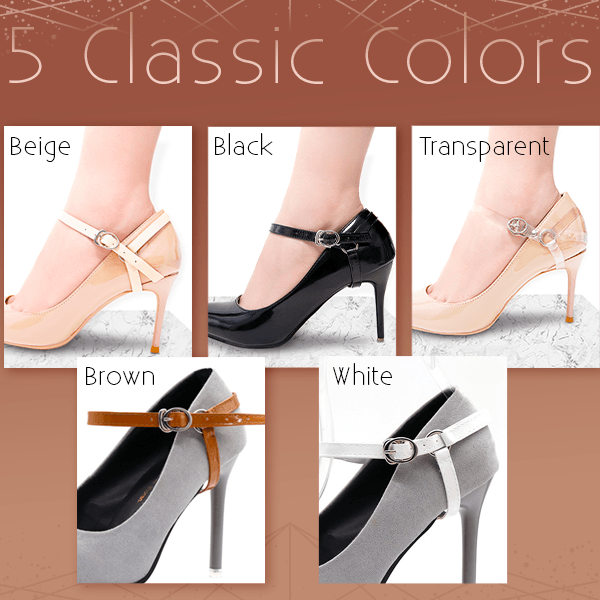 1Pair Bundle Shoelace for Women High Heels Holding Loose Anti-skid Straps Band Adjustable Ankle Shoes Belt Shoe Accessories